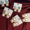 Luxury Pearl & Gold Statement Earrings – Elegant Fashion Jewelry for Women
