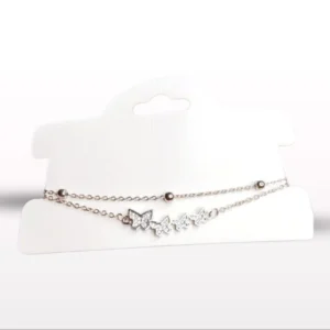Silver Butterfly Charm Bracelet – Elegant Women’s Jewelry